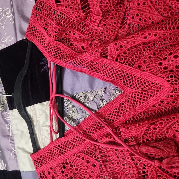 Blue Blush Crochet Body Suit - Picture 7 of 7